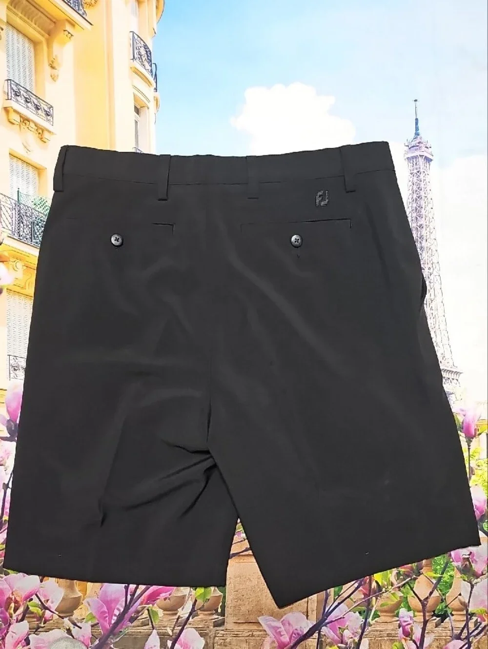 FootJoy Black Flat Front Golf Shorts Size 32